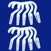 10 Laundry Hooks Clothes Pins Hanging Clips Plastic Hanger Home Travel Portable view 4
