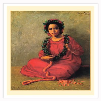 The Lei Maker Matte Art Print