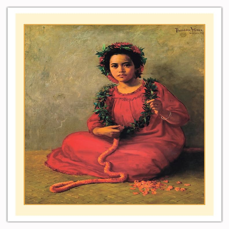 The Lei Maker Matte Art Print