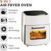 15L Digital Air Fryer Oven With Rapid Air Circulation Oil Free LED Screen Nonstick Basket 60-Minute Timer&Temperature 1400W Black (Color : White) view 2