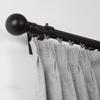TOCTUS Decorative Traverse Rod with Bracket, Wall Mounted Sliding Curtain Track, 39 to 118 Inch Black Rustic Drapery Rod for Patio, Bedroom, Kitchen, Bathroom, Room Divider(3m/9.8ft) view 1