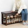 ANram Storage Bench for Entryway, Shoe Bench Entryway Bench with Shoe Storage, Entryway Storage for Hallway, Mudroom and Living Room view 4