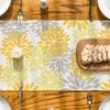 Artoid Mode Yellow Dahlia Floral Pinnata Summer Table Runner, Seasonal Spring Holiday Kitchen Dining Table Decoration for Home Party Decor 13x72 Inch view 3