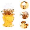 Oil Lamps Portable Vintage Kerosene Lamp Lotus Buddha Oil Lamp with Wick Vintage Butter Lamp Hurricane Lamp Outdoor Home Lighting Exquisite Retro view 3
