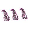 ifundom 3pcs Petals Artificial Violet Hanging Flower Vine Fuchsia Flower Decoration for Weddings Home and Craft Projects Lifelike Faux Floral Arrangement view 1