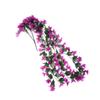 ifundom 3pcs Petals Artificial Violet Hanging Flower Vine Fuchsia Flower Decoration for Weddings Home and Craft Projects Lifelike Faux Floral Arrangement view 3