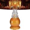 LUTFI Oil Lamps Retro Kerosene Lamp Buddha Front Glass Oil Lamps Glass Kerosene Lights Buddha Front Hurricane Lamp Vintage Lantern Retro Retro view 4