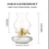 Oil Lamps Portable Oil Lamps Kerosene Lamp with 5 Wicks Oil Lamps Round Base Paraffin Lamp Clear Glass Hurricane Lamp Classic Kerosene Lantern Retro view 2