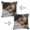 AJIOCIEU Custom Pillowcase, Personalized Design with Photos or Text Outdoor/Indoor Throw Pillowcase, Gift Cushion Cover for Him or Her Christmas Birthday Holidays, 26"x 26" view 3