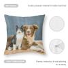 AJIOCIEU Custom Pillowcase, Personalized Design with Photos or Text Outdoor/Indoor Throw Pillowcase, Gift Cushion Cover for Him or Her Christmas Birthday Holidays, 26"x 26" view 4