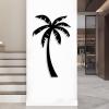 Palm Tree Metal Wall Art, Metal Palm Tree, Tropical Palm Tree Decor, Metal Wall Decor, Vacation Beach Themed Sign, Metal Tree Wall Art, Coastal Wall Decor, Home Living Room Wall Decor (30"x19" | 76x47cm, Silver) view 2