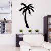 Palm Tree Metal Wall Art, Metal Palm Tree, Tropical Palm Tree Decor, Metal Wall Decor, Vacation Beach Themed Sign, Metal Tree Wall Art, Coastal Wall Decor, Home Living Room Wall Decor (30"x19" | 76x47cm, Silver) view 3