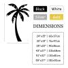 Palm Tree Metal Wall Art, Metal Palm Tree, Tropical Palm Tree Decor, Metal Wall Decor, Vacation Beach Themed Sign, Metal Tree Wall Art, Coastal Wall Decor, Home Living Room Wall Decor (30"x19" | 76x47cm, Silver) view 4