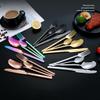 Christmas Essentials Rainbow Silverware Sets for 4 Flatware Set Cutlery Silverware Set Stainless Steel Utensil Sets includes Spoons Teaspoons Forks Dinner Knives Family Gatherings view 2