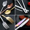 Christmas Essentials Rainbow Silverware Sets for 4 Flatware Set Cutlery Silverware Set Stainless Steel Utensil Sets includes Spoons Teaspoons Forks Dinner Knives Family Gatherings view 3