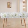 Wnvivi Artificial Flower Wall Panels,50x20 cm,Silk Rose Dahlia Swag Arch Flowers Panel,Fake Florals Wall Panels witth Frame for Wedding Backdrop Decor(Pink-2) view 3