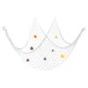PATIKIL Fishing Net Decor, 80" x 40" Mediterranean Style Photographing Decoration Natural Fish Net Party Accessory with Sea Shells for Home Bedroom, Creamy White view 1