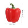 BRIGHTFUFU Pepper Shaped Storage Jar Red Sealing Container for Tea Snacks and Candies Stylish Desktop Display Can for Home and Shop Decor and Airtight Design view 2