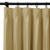 TWOPAGES Belgian Flax Linen Curtain Oatmeal Drape for Kitchen Living Room 102 Inches Long, Light Reducing Pinch Pleated Window Treatment Curtain (72W x 102L Inches, 1 Panel) view 2