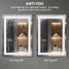LED Mirror for Bathroom 24x40 with LightsAnti-Fog, Dimmable, Backlit + Front Lit, Lighted Bathroom Vanity Mirror for Wall, Memory Function, Tempered Glass view 4