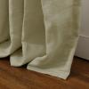 TWOPAGES Premium Belgian Flax Linen Curtain Light Gray Pinch Pleated Drape for Living Room Kitchen Light Filtering Privacy Protection Curtain (40W x 120L Inches, 1 Panel) view 4