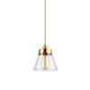 SteFik LED Modern Chandelier Lamp, Led Lights Nordic Simplicity E27 Chandelier Pure Copper Glass Pendant Light Creative Funnel Hanging Lamp Adjustable Hanging Droplight,Modern LED Chandelier,Pendant view 1