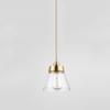 SteFik LED Modern Chandelier Lamp, Led Lights Nordic Simplicity E27 Chandelier Pure Copper Glass Pendant Light Creative Funnel Hanging Lamp Adjustable Hanging Droplight,Modern LED Chandelier,Pendant view 2