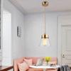 SteFik LED Modern Chandelier Lamp, Led Lights Nordic Simplicity E27 Chandelier Pure Copper Glass Pendant Light Creative Funnel Hanging Lamp Adjustable Hanging Droplight,Modern LED Chandelier,Pendant view 3