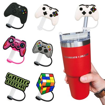 6 PCS Stanley Cup Straw Cover 30 40 oz For Tumbler, Straw Toppers for Stanley Cups in Various Shapes Silicone Covers Cap for 0.4 Inch/10 mm Tips