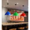 LED Modern Chandelier Lamp, Modern Elegance Pendant Hanging Lamp Macaron Chandelier Lighting V-intage Metal Pendant Lighting for Kitchen Restaurant Dining Room Cafe Sink, Base, Black ,Modern LED Chand view 3