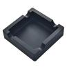 Ash Tray Black Silicone Ashtray Square Decor Ashtray 5.9 x 5.9 x 1.5in Home Ashtrays for Home Office Tabletop Indoor Ashtray view 1