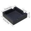 Ash Tray Black Silicone Ashtray Square Decor Ashtray 5.9 x 5.9 x 1.5in Home Ashtrays for Home Office Tabletop Indoor Ashtray view 2