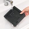 Ash Tray Black Silicone Ashtray Square Decor Ashtray 5.9 x 5.9 x 1.5in Home Ashtrays for Home Office Tabletop Indoor Ashtray view 4