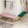 KAMPCO Upholstered Shoe Rack Bench, Velvet Entryway Bench with Shoe Storage and Seating, Shoe Organizer Bench, Comfy End of Bed Bench Seat view 4