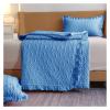 ADovz Bedding Set Ruffled Quilted Bedspread Breathable Queen Size Bedspread and Pillowcases, can be Spread on or Over beds,Bed Sheets view 4