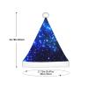 IRSHI Children's Santa Hat  Bright & Comfortable Winter Xmas Holiday Hat  Unisex Velvet Christmas Hat Galaxy Stars view 3