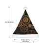 IRSHI Children's Santa Hat  Bright & Comfortable Winter Xmas Holiday Hat  Unisex Velvet Christmas Hat Gears Clock Bronze Century view 3