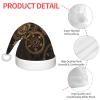 IRSHI Children's Santa Hat  Bright & Comfortable Winter Xmas Holiday Hat  Unisex Velvet Christmas Hat Gears Clock Bronze Century view 4