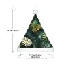 IRSHI Children's Santa Hat  Bright & Comfortable Winter Xmas Holiday Hat  Unisex Velvet Christmas Hat Tropical Palm Leaves view 3