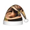 IRSHI Children's Santa Hat  Bright & Comfortable Winter Xmas Holiday Hat  Unisex Velvet Christmas Hat Cowgirl Boots Hat in Farms view 1