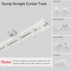 RYB HOME Door Curtain with Ceiling Track, Blackout Privacy Curtains for Doorway French Door Bedroom Living Room Bay Window Room Partiton Renter, W 36 x L 80, Greyish White, 1 Panel view 4