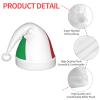 IRSHI Children's Santa Hat  Bright & Comfortable Winter Xmas Holiday Hat  Unisex Velvet Christmas Hat italy flag view 4