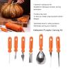 WOOXGEHM Halloween Pumpkin Carving Kit, 7 Pieces DIY Stainless Steel Pumpkin Carving Tool Set, Pumpkin Carving Stencil Kit, Handmade for Adult Children view 2