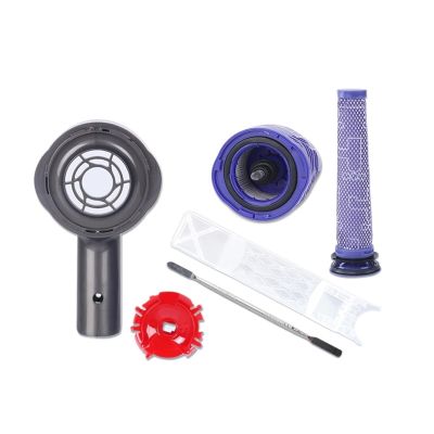 CobydA Motor Rear Cover Pre Post HEPA Filter Exhaust Diversion Cover 6 Pieces Set Compatible for Dyson V6 DC58 DC59 DC62 DC72 DC74 Vacuum Cleaner (Color : 6-Piece Set)