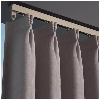 Ceiling Curtain Track for Extra Wide Windows, No Drill / Drill Holes Install, Bed Canopy RV Curtain Rails, Spa Room Divider / Partition, Aluminum Curtain Rod With Mute Pulleys ( Color : Drill Hole Mou