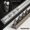 Ceiling Curtain Track for Extra Wide Windows, No Drill / Drill Holes Install, Bed Canopy RV Curtain Rails, Spa Room Divider / Partition, Aluminum Curtain Rod With Mute Pulleys ( Color : Drill Hole Mou view 4