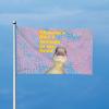 Conank Funny Music Duck Meme Flag Fun Goose Tapestries Poster Wall Decor Garden Yard Banners for College Dorm Bedroom 5x3Ft with 2 Brass Grommets Party Supplies view 2