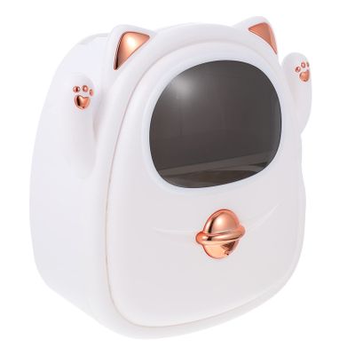 Angoily Wall-Mounted Tissue Box No Punching Design Practical Toilet Paper Holder for Bathroom and Kitchen Stylish Storage Shelf for Easy Installation and Convenience