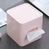 Kichvoe Pink Square Roll Tray Tissue Box Cover with Storage Holder for Bathroom Dresser and Living Room view 4