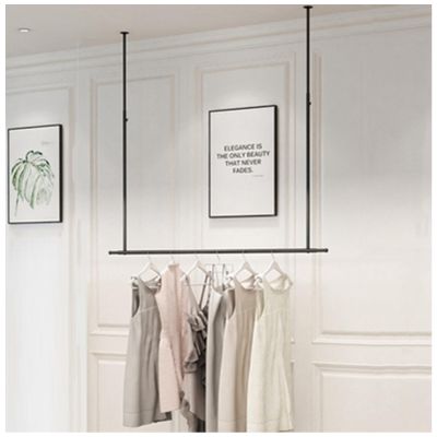 Clothing Racks Garment Rack Ceiling Hanging Rod, Modern Clothes Storage Hanger Creative Coat Rack, Retail Store Clothing Display Rack Wedding Dress Rack, Laundry Drying Rack Clothes Rail Towel Bar